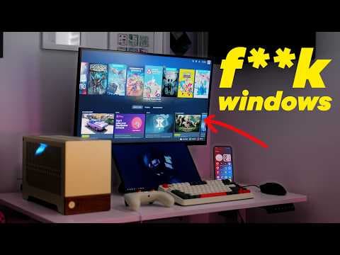 YouTube thumbnail for I'm all in on linux. [Damien Wilde]