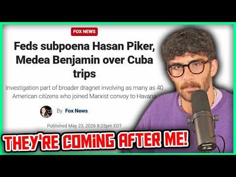 YouTube thumbnail for Trump Is Officially Targeting Hasan (Subpoena over Cuba trip)