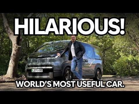 YouTube thumbnail for Kia PV5 - Crumbs, SUVs are COOKED.