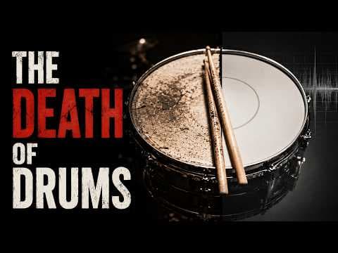YouTube thumbnail for Why modern rock drums sound dead