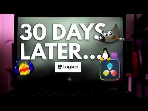 YouTube thumbnail for 30 Days of Ubuntu on a ThinkPad X13 Yoga: What worked vs. what broke for video creation