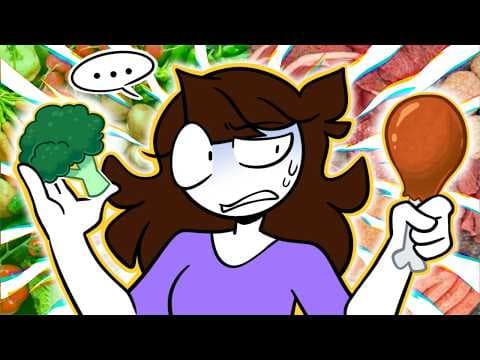 YouTube thumbnail for How I ended up Vegetarian. [JaidenAnimations; 17:05]