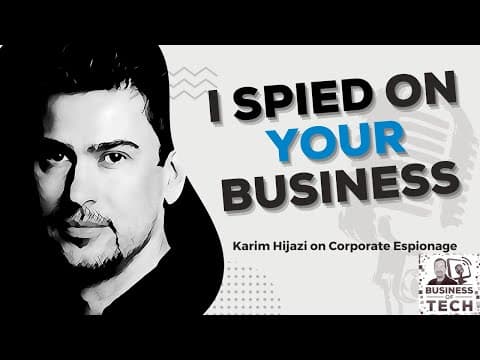 YouTube thumbnail for Signs to look for corporate espionage and the SMB risks with Karim Hijazi