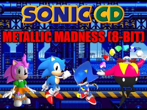 YouTube thumbnail for Sonic CD - Metallic Madness (USA) (8-bit)
