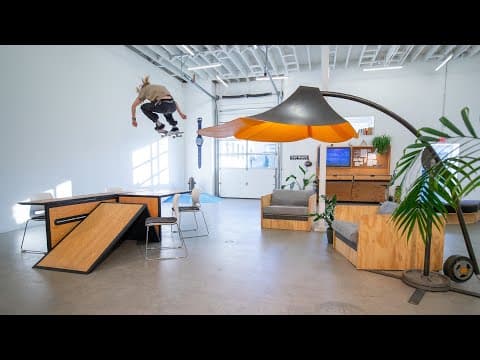 YouTube thumbnail for Professional skateboarder Andy Anderson is pushed to his limit testing a series of everyday objects designed and built by the Zenga Bros [21:00]