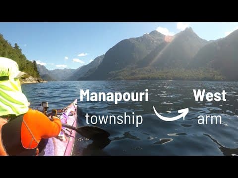 YouTube thumbnail for crossing lake Manapouri.