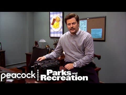YouTube thumbnail for Ron's Typewriter | Parks and Recreation