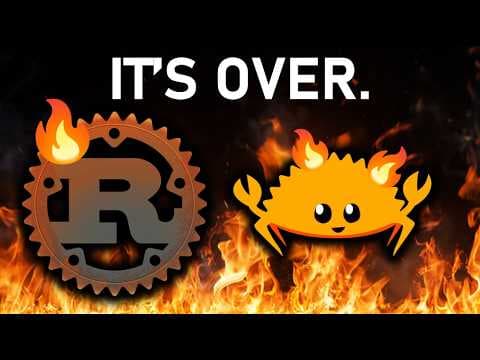 YouTube thumbnail for It's Actually Over For Rust
