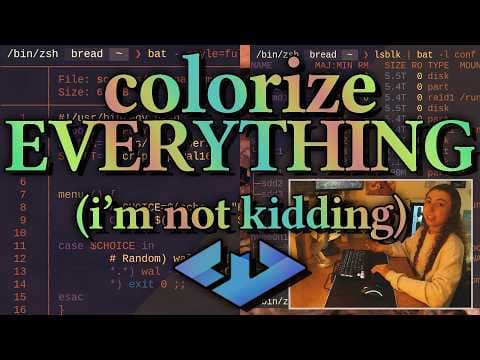 YouTube thumbnail for 𝐛𝐚𝐭: the tool to syntax highlight (almost) anything on Linux - Bread on Penguins