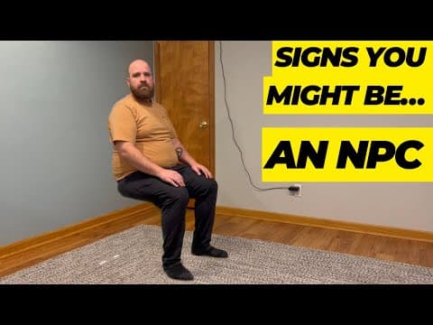 YouTube thumbnail for Signs you might be an NPC