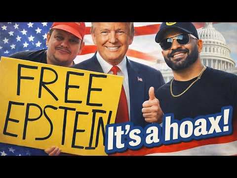 YouTube thumbnail for Trump Said It Was a Hoax...So I Brought a “Free Epstein” Sign to a MAGA Rally (Ft. Enrique Tarrio)