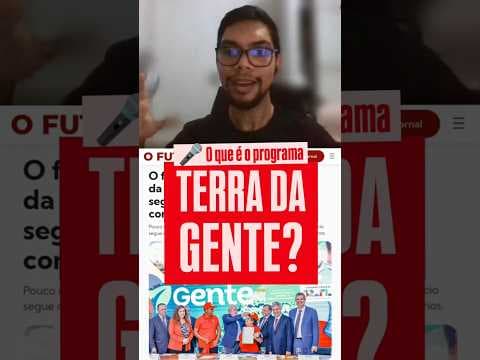 YouTube thumbnail for "Terra da Gente" é o governo Lula enxugando gelo?