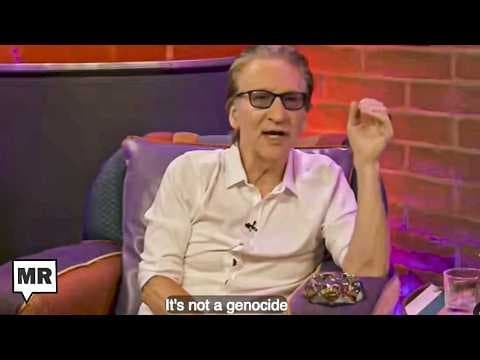 YouTube thumbnail for Bill Maher’s Ugly Genocide Denial On Full Display [15min Video]