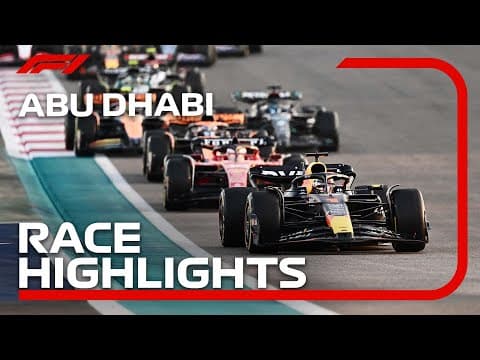 YouTube thumbnail for Race Highlights | 2023 Abu Dhabi Grand Prix