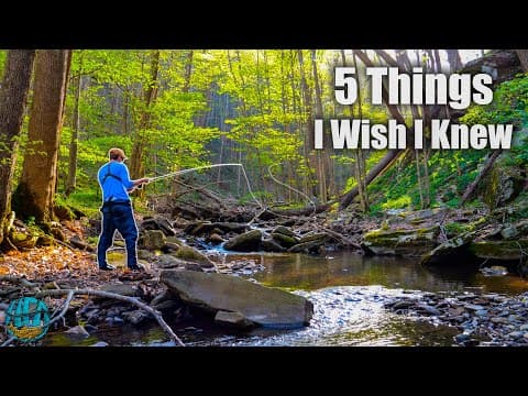 YouTube thumbnail for Fly Fishing for Beginners || 5 Things I Wish I Knew When I Started!