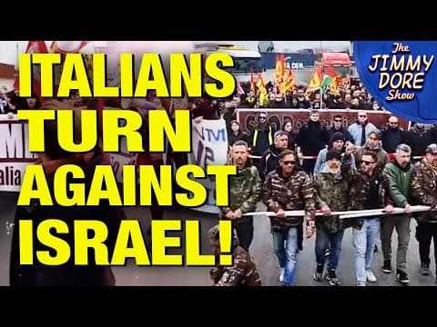 YouTube thumbnail for Italian Dockworkers Put Huge Hurt On Israel! [06:36 | AUG 09 2025 | The Jimmy Dore Show]