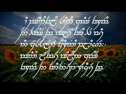 YouTube thumbnail for Tengwar Writing Course Part 1