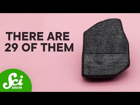 YouTube thumbnail for How the Rosetta Stone allowed us to translate hieroglyphics - SciShow