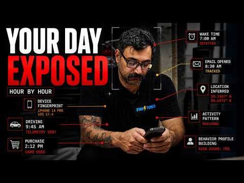 YouTube thumbnail for Everything you do in a day that leaks data