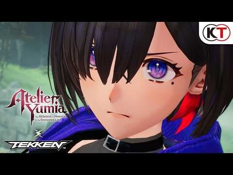 YouTube thumbnail for "Atelier Yumia" × "TEKKEN" Series Collaboration Trailer