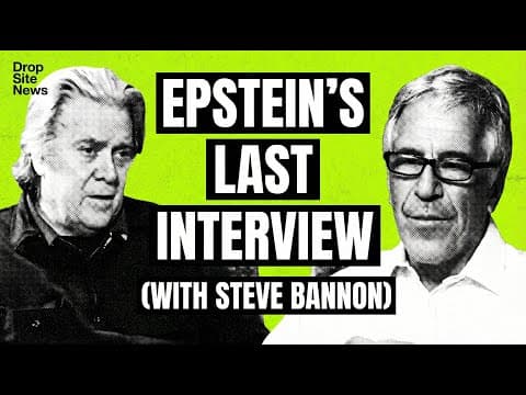 YouTube thumbnail for Jeffrey Epstein RARE INTERVIEW With Steve Bannon