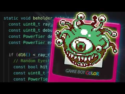 YouTube thumbnail for NesHacker made a D&D Game for the Game Boy | NesHacker