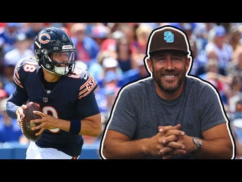 YouTube thumbnail for [The QB School] Caleb Williams Preseason Week 1 Analysis