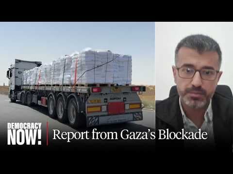 YouTube thumbnail for "The Suffering Is Beyond Description": Report from Gaza as U.N. Warns 14,000 Babies Could Soon Die