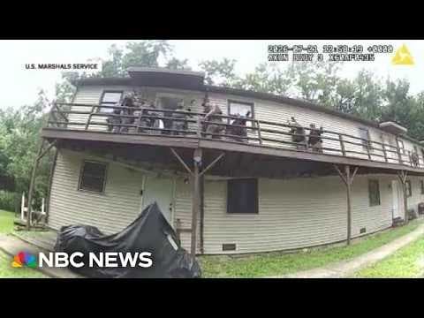 YouTube thumbnail for Dramatic video shows deck collapse injuring U.S. Marshals