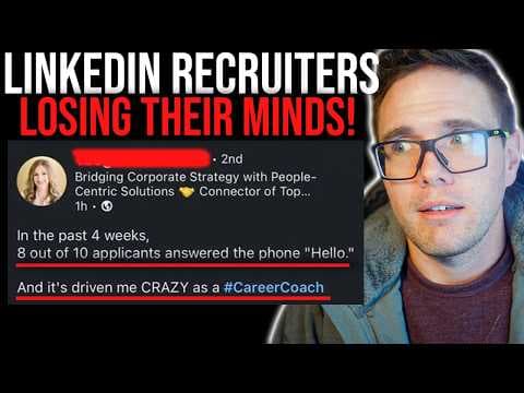 YouTube thumbnail for LINKEDIN RECRUITERS LOSING THEIR MINDS!