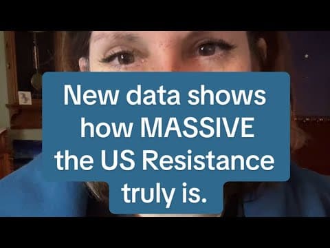 YouTube thumbnail for New data shows how MASSIVE the US Resistance truly is