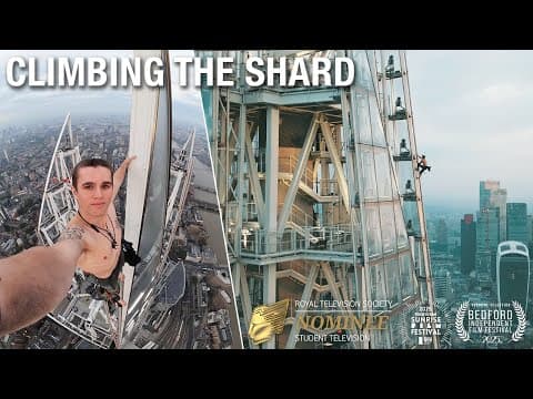 YouTube thumbnail for I Illegally Climbed the Shard in London - 'Ascend' Short Documentary