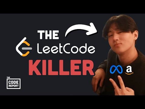 YouTube thumbnail for 21-year old dev destroys LeetCode, gets kicked out of school... - YouTube
