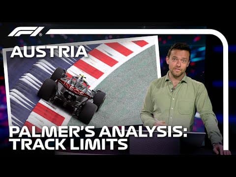 YouTube thumbnail for Why Were Track Limits Such An Issue In Austria? | Jolyon Palmer’s Analysis