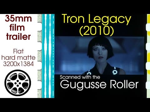 YouTube thumbnail for Tron: Legacy - 4K Scan of a 35mm film trailer.