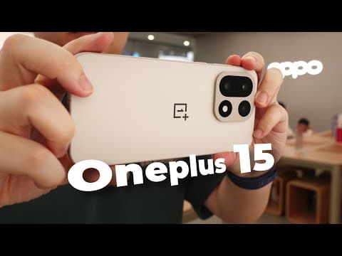 YouTube thumbnail for OnePlus 15 Hands-on: No 'Pro & Max' But Deliver ULTRA performance - So W...