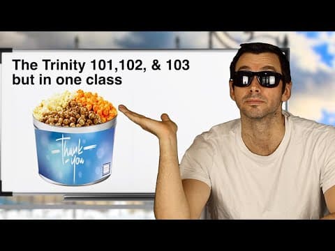 YouTube thumbnail for God explaining the Trinity to Jesus
