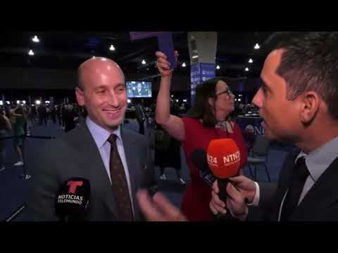 YouTube thumbnail for Trump advisor LOSES HIS MIND when confronted by foreign journalist