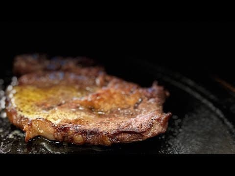 YouTube thumbnail for How to Cook the Perfect Sizzling Ribeye in Cast Iron