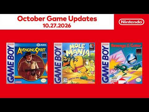 YouTube thumbnail for Game Boy Classics – October 2026