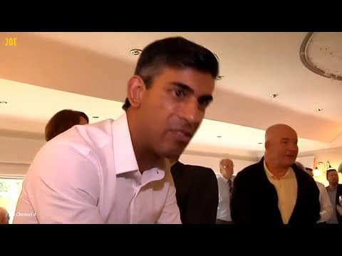 YouTube thumbnail for Just Rishi Sunak being insanely weird