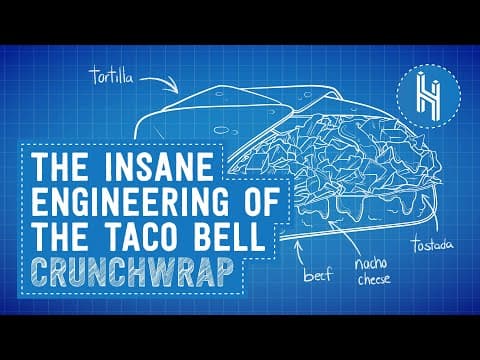 YouTube thumbnail for Why Taco Bell took 13 years to engineer the crunch wrap