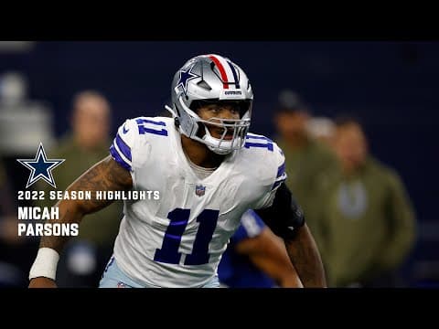 YouTube thumbnail for Micah Parsons top plays of 2022