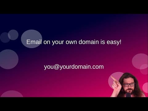 YouTube thumbnail for Email on your own domain is easy