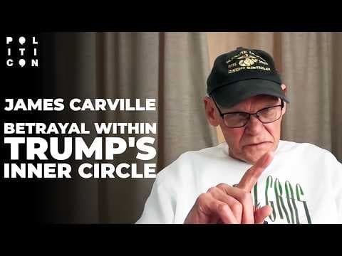YouTube thumbnail for James Carville: Betrayal Within Trump's inner Circle