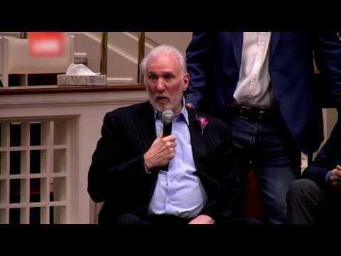 YouTube thumbnail for Gregg Popovich speaks at Don Nelson's celebration of life in Dallas