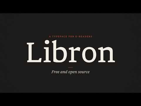 YouTube thumbnail for Libron - A new font for E-readers