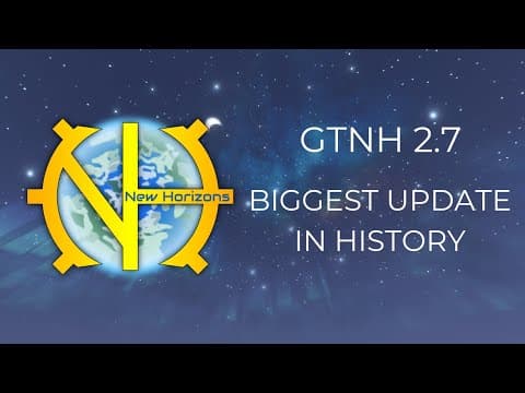 YouTube thumbnail for GTNH 10th year anniversary and 2.7 update