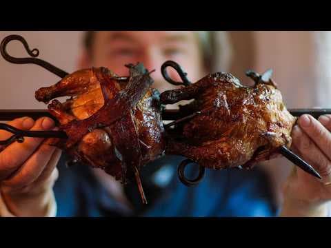 YouTube thumbnail for Primitive Cooking: Small Birds on an Open Fire - Townsends