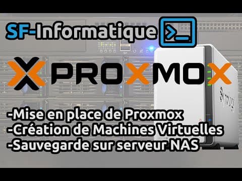 YouTube thumbnail for Proxmox VE : Installation, création de VM et sauvegarde sur NAS Synology